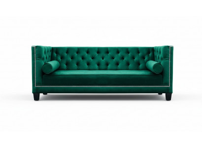Luxe Groen Chesterfield Fluweel Driezits Bankstel Meubels Hotel Woonkamer Praktijk