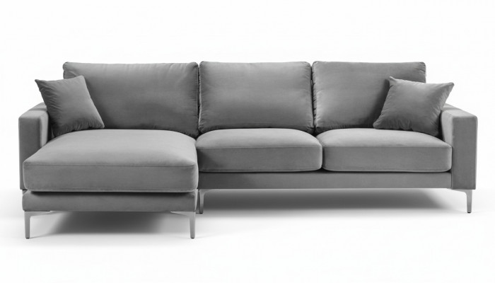 Hoekbank Grijs xxl Groot Textiel Stof Chesterfield Bankstellen Creatieve Meubels Woonkamer