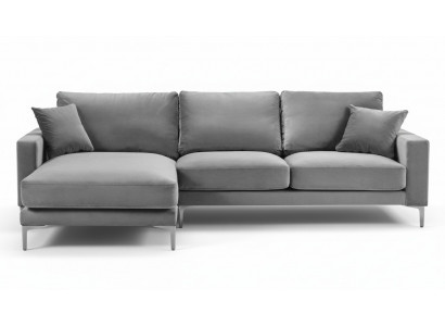 Hoekbank Grijs xxl Groot Textiel Stof Chesterfield Bankstellen Creatieve Meubels Woonkamer