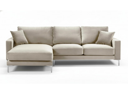 Loft bank Luxe hoekbank meubels hoekbank fluwelen bankstellen bankstellen beige woonkamer