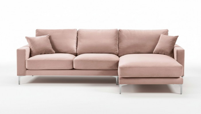 Roze hoekbank stof woonkamer design banken gestoffeerde bank banken hoekbank nieuw