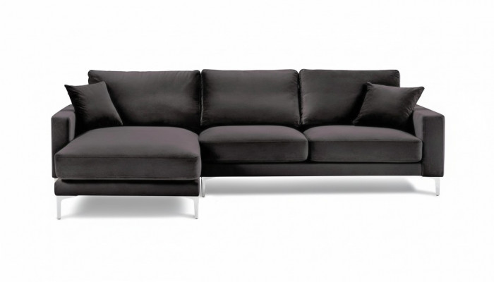 Bankstellen Italiaanse meubels Zwart hoekbank Woonkamer Ontwerp Bankstellen Gestoffeerd Sofa