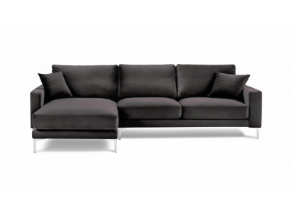 Bankstellen Italiaanse meubels Zwart hoekbank Woonkamer Ontwerp Bankstellen Gestoffeerd Sofa