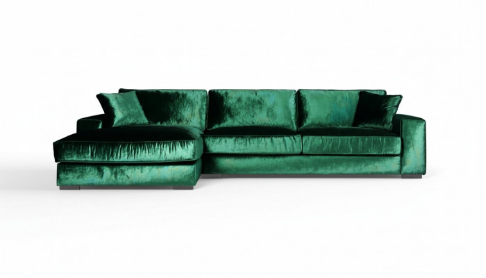 Hoekbank Bankstellen Italiaanse meubels Stoffen woonkamer Bankstellen Bekleding Bank Groen Nieuw