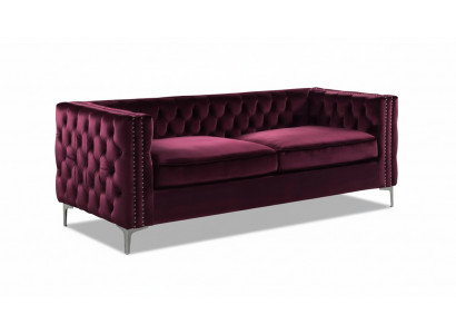 bordaux chesterfield bank luxe fluwelen bankstel bankstel set knopen bekleding nieuw