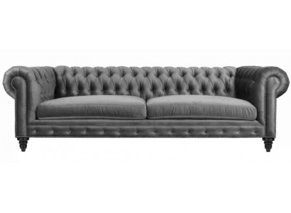 Driepersoons Chesterfield Creatieve Meubels Stof Grijs Nieuw Moderne Woonkamer