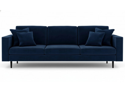Blau vierzits stoffen woonkamer design banken gestoffeerde sofa's fluwelen banken.