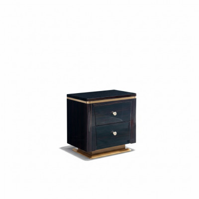 Nachtkastjes, slaapkamer bijzettafels, modern design meubels, luxe.