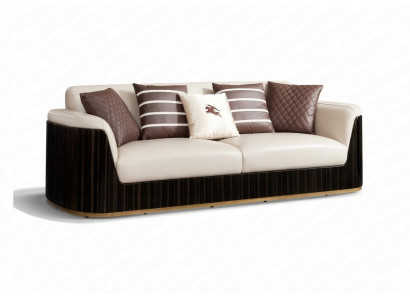 Bankstel 3-zits Beige Modern Ontwerp Bankstellen Lederen Bankstellen Nieuw Creatief