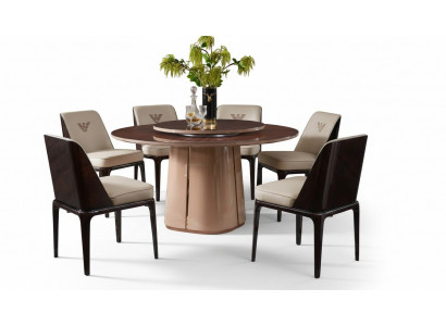 Groep luxe stoelenset Lehn design meubels Luxe eetkamer hout 4x stoelen