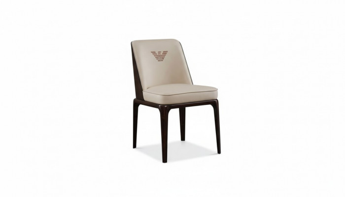 Leder Luxe Beige Groep Eetkamerstoel Modern Design Meubels Hout 6 Stoelen