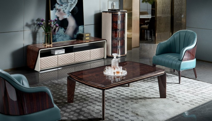 Salontafel Onderkast Dressoir Luxe Bankstellen Houten Designmeubelen Woonkamer Bankstellen