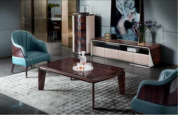 Salontafel Donkerbruin Hout Luxe Woonkamer Nieuw Modern Design