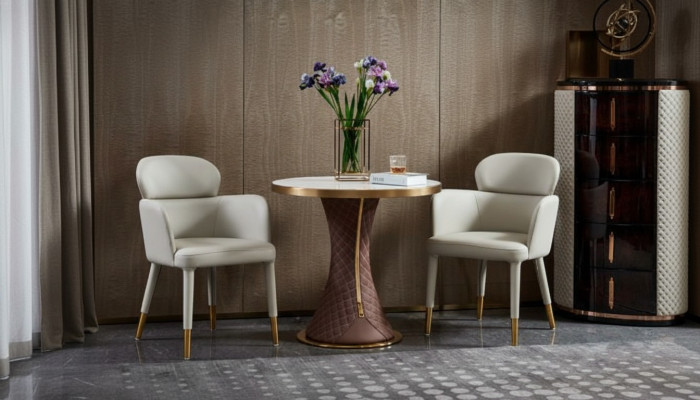 Fauteuil Leer Wit Modern Meubels Armstoel Ontwerp Meubels Luxe Roestvrij Staal
