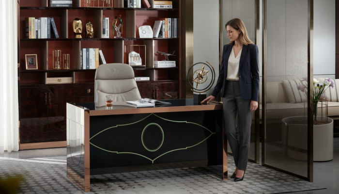 Tafel Stoel Kantoor Schrijftafel Zwart Kantoor Inrichting Meubels Luxe 2 stuks
