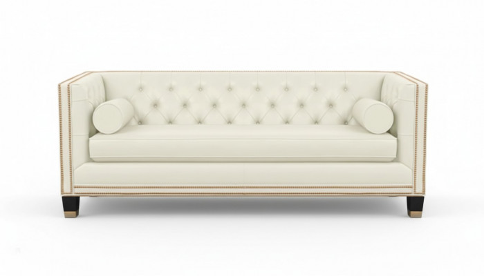 Beige Chesterfield Sofa Meubels Leer Woonkamer Modern Design Banken Sofas Nieuw