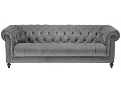 Drieseater Grijs Stof Woonkamer Design Banken Gestoffeerde Bank Bankstellen Chesterfield
