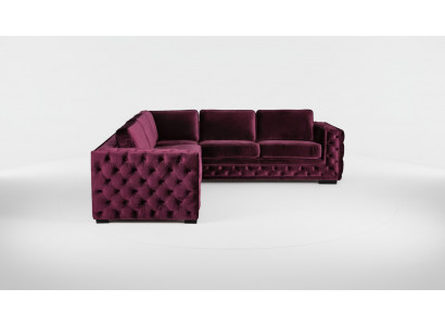 Burgerlijke hoekbank Chesterfield fluwelen stoffen meubels Nieuw Moderne woonkamer designbank