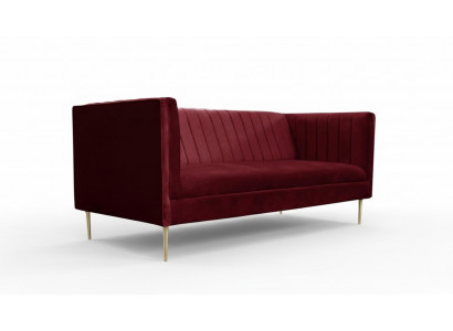 Bordeaux rot Luxe Bank Bekleding sofa bordeaux tweezitsbanken banken woonkamer