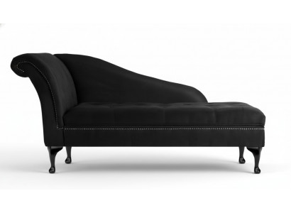 Chaiselongue Elegante ligstoel Chesterfield ligstoelen met knopen fluweel Chaiselounge