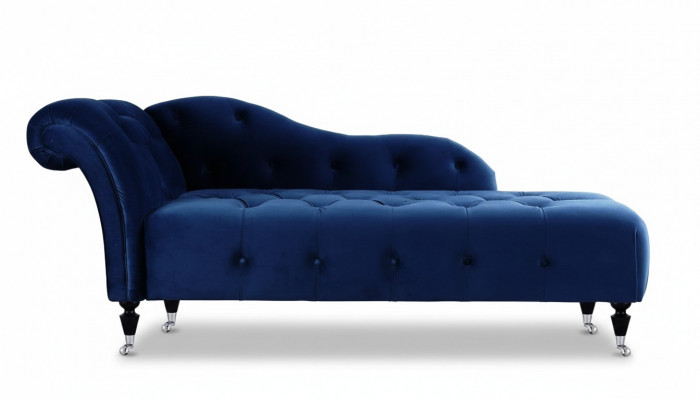 Elegante ligstoel Chesterfield ligstoelen met knopen fluweelse ligstoel chaise longue