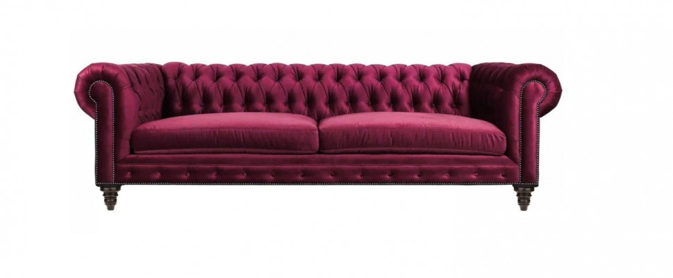 Blauwe Chesterfield driezitsbank modern design banken sofa meubelstoffering nieuwe stoffen sofa's.