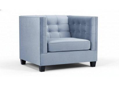 Blauwe Chesterfield fauteuil Woonkamer Textiel Stof Creatief Meubilair Modern