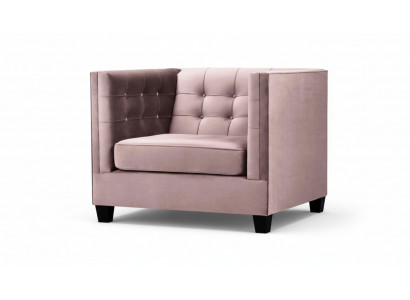 Fauteuil Chesterfield Textiel Stof Creatief Meubilair Nieuw Modern Woonkamer Paars