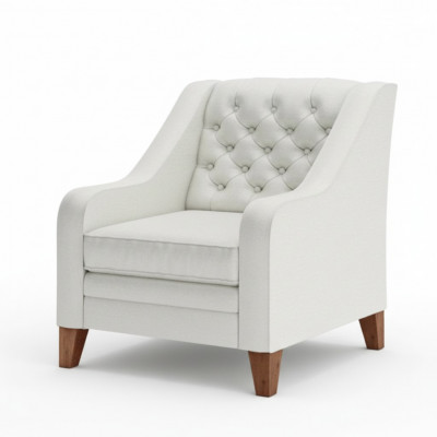 Fauteuil Textiel Stof Wit Creatief Meubels Nieuw Woonkamer Modern Chesterfield