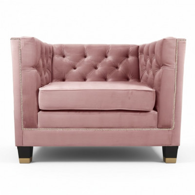 Fauteuil Chesterfield textiel paars creatief meubilair nieuw modern woonkamer