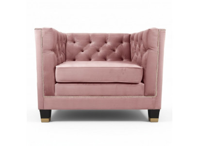 Fauteuil Chesterfield textiel paars creatief meubilair nieuw modern woonkamer