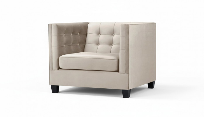 Fauteuil Textiel Stof loft Grijs Creatief Meubilair Nieuw Modern Woonkamer