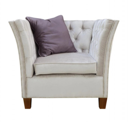 Fauteuil textiel stof licht grijs Creatief meubilair Nieuw Woonkamer Modern