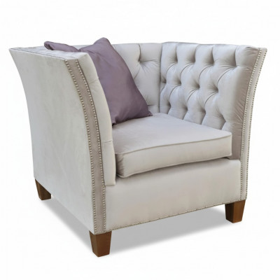Fauteuil textiel stof licht grijs Creatief meubilair Nieuw Woonkamer Modern