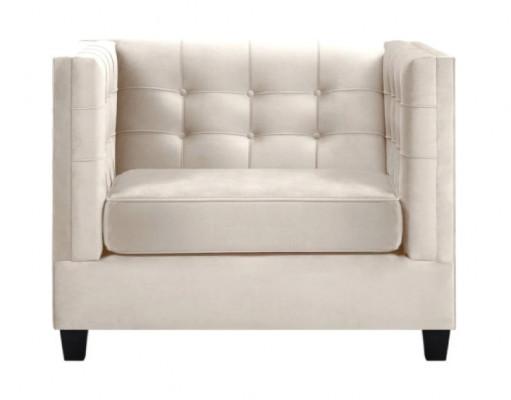 Fauteuil Modern Chesterfield Textiel Stof Wit Creatief Loft Meubilair Nieuw Woonkamer