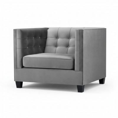 Fauteuil Chesterfield Stof Grijs Nieuw Moderne Creatieve Woonkamer