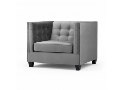 Fauteuil Chesterfield Stof Grijs Nieuw Moderne Creatieve Woonkamer