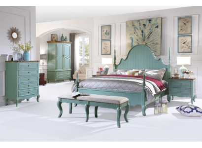 Luxe slaapkamer bed Echt houten meubels Houten bedden landelijke stijl Tweepersoons Nieuw.