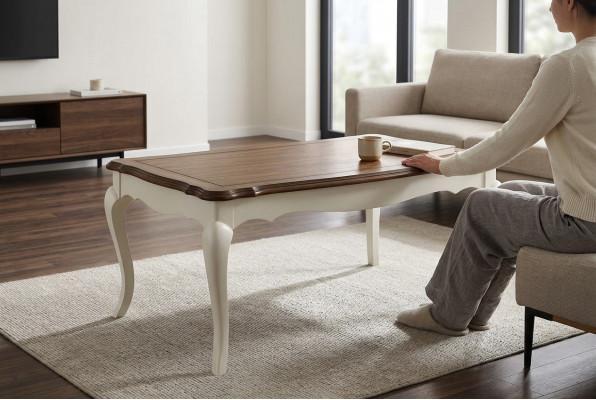 Klassieke eettafel Echt hout Eetkamer meubels Tafel Landelijke stijl Tafels Nieuw