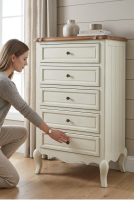 Dressoir Ladekasten Kast Landhuisstijl Sideboard Ladekast Echt Hout Dressoirs