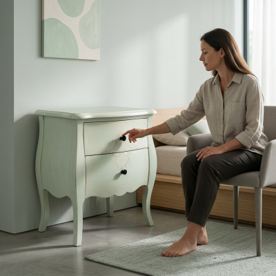 Nachtkastje Nachtkast Ladekast Console Bijzettafel met lade Luxe bijzettafel