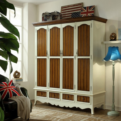 Multifunctionele kledingkast slaapkamer rekken 198cm plankkasten kast hout