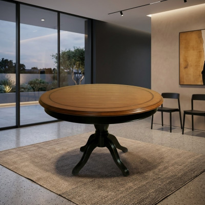 Eettafel rond 122 cm massief hout Eettafel Keukentafel tafel Echt hout Nieuw