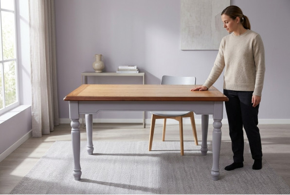 Eettafel Tafel Groep Eetkamer Woonkamer Set Hout Ontwerp Luxe Modern Nieuw