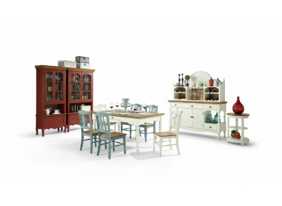 Ontwerper eetkamer meubels 8-delige set tafel stoelen dressoir dressoir groep garnituur