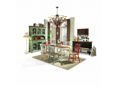 Luxe eettafel 4 stoelen eetkamerset eetgroep klassieke tafel 7-delig set stoel