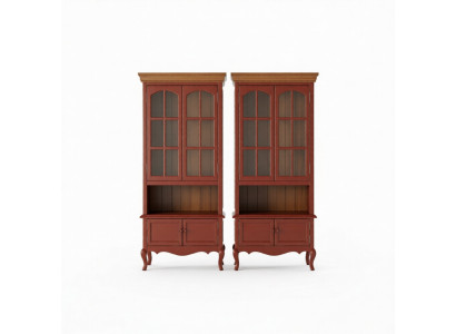 Luxe kast hout meubelen kasten vitrinekast plank archiefkast glazen kast antiek