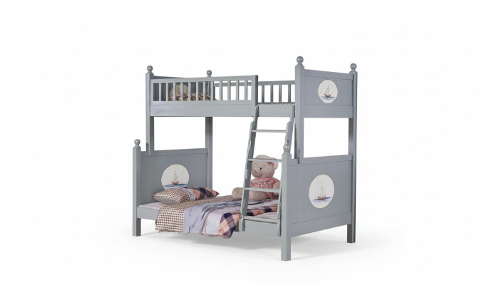 Elegante kinderkamerbed stapelbed luxe tienerbed hoog-laagbedden.