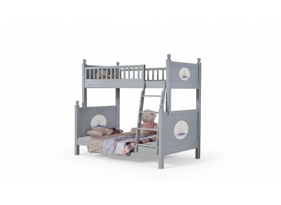 Elegante kinderkamerbed stapelbed luxe tienerbed hoog-laagbedden.