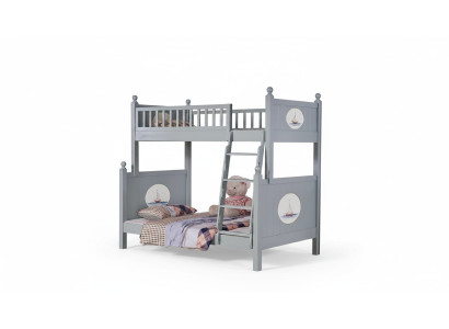 Elegante kinderkamerbed stapelbed luxe tienerbed hoog-laagbedden.